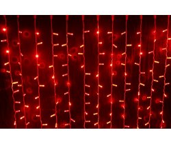 LED- PLS-5720-240V-2*6М-R/W-F красные светодиоды/белый провод. Световой занавес Flash 2*6м Neo-Neon