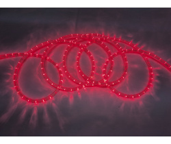 LED-DL-2W-100M-2M-240V-R- Flash Светодиодная гирлянда дюралайт, флэш, красный, D13мм, 36LED/метр, IP
