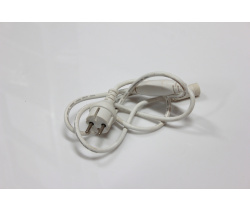WHITE POWER CABLE FOR LED-PLR-192-20M-240V (3.3MM) Силовой шнур для гирлянд (LED-PLR-192) белый
