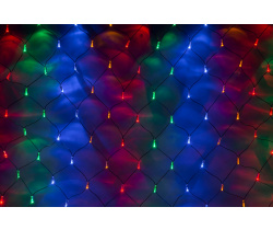 LED-SNL-C-100L-1*1.5M-240V-M/BL Гирлянда Сеть 1*1.5м мульти LED/черный провод/контроллер соединяемая