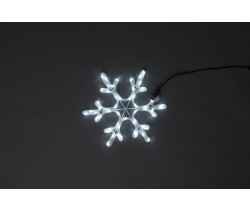 LED-XM(FR)-2D-CK005-18 -W-F(W) Мотив Снежинка белый