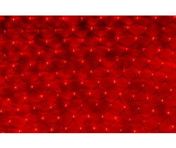 LED-SNL-540-2*4M-240V-R/BL  Гирлянда Сеть 2*4м, красные LED/черный провод, соединяемая Neo-Neon