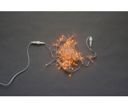 LED-PLS-100-10M-240V-Y/C-F(Y), желтая/прозрачный провод/желтый FLASH 20, IP-54, соединяемая