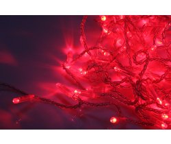LED-PLS-192-20M-24V-R/C-W/O, красный/прозрачный провод, соед. (без шнура) С КОЛПАЧКОМ (Нов конн)