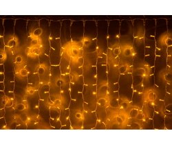LED- PLS-3720-240V-2*3М-Y/Y  желтые светодиоды/желтый провод. Световой занавес 2*3м. Neo-Neon