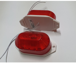  LED лампа-вспышка накладная, красная (60 вспышек в минуту)