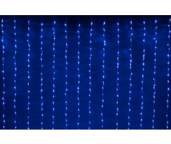 LED-XP-1344-230V Blue Световой "умный" дождь с контроллером 2,4х3,6м, 250Вт, Синий, Flesi