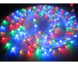 LED-XD-5W-100M-240V-K/2,77CM Светодиодная гирлянда дюралайт чейзинг, мульти, D16мм, 36LED/метр, IP54