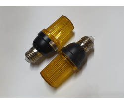 LED лампа-вспышка E-27, желтая G-LEDJS07Y (60 вспышек в минуту)
