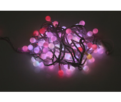 LED-PLR-100-15M-25MM-240V-RGB/WH-W/O (Fast) LED гирлянда 15м, 240V, IP65, Мульти LED/Шарик 2,5см