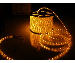 LED-DL(H)-3W-ф13-2.77-100M-240V Светодиодная гирлянда дюралайт чейзинг, желтый, D13мм, 36LED/метр,  