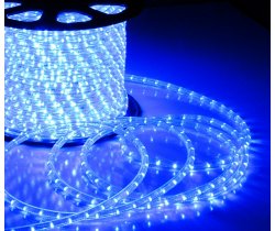 LED-DL-2W-240V-100M-2M-B Светодиодная гирлянда дюралайт, фиксинг, синий, D13мм, 36LED/метр, IP54, кр