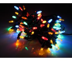 LED-PL-M5-4-220V-20-RYOBG Светодиодная гирлянда, 10м, 220V, мульти LED/насадка Капсула 2,5*0,7см