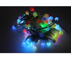 LED-PLR-100-15M-25MM-240V-RGB/WH-W/O (INTENSIVE) LED гирлянда 15м, 240V, IP65, RGB LED/Шарик 2,5см