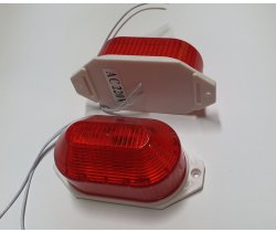  LED лампа-вспышка накладная, красная (60 вспышек в минуту)