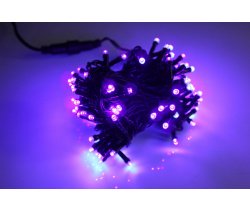 LED-PL-100-10M-240V-PP/BL Светодиодная гирлянда фиксинг 10м, IP22 220V Пурпурные LED (100 - DIP 5мм)