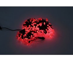 LED-PL-C6-4-G-220V-18-R Светодиодная гирлянда 20м 220V красные LED/насадка Ягодка 3,5х1,5см Neo-Neon