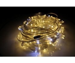 NEW!!! LED-LP-200-30M-12V-WW-F(W) Гирлянда клип-лайт белые LED/Flash, 30м, колпачок, транс. Neo-Neon