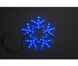 LED-XM-(FR)-2D-CK006-С-B Снежинка синяя 56х57см, 230V