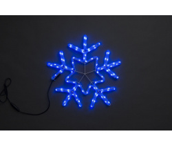 LED-XM-(FR)-2D-CK006-С-B Снежинка синяя 56х57см, 230V
