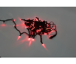 LED-PLR-100-10M-240V-R/BL-W/O Светодиодная гирлянда фиксинг 10м IP65 240V, красные LED/провод каучук
