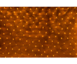 LED-XG-432-2*3M-230V Световая Гирлянда Сеть 2*3м, желтые LED/черный провод/контроллер. Flesi