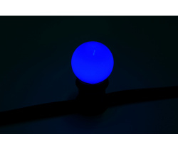 LED G45-E27-230V-B  LED лампа Е27  для Гирлянды Белт-лайт, синий  цвет свечения. Neo-Neon