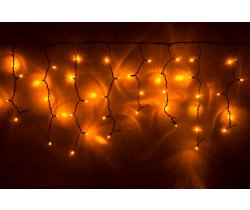 LED-RPLR-160-4.8M-240V-Y/BL-F желтые LED/желтый Flash/провод черный каучук. Уличная светодиодная гир