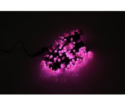 LED-PL-C6-4-G-220V-20-P Светодиодная гирлянда 20м 220V розовые LED/насадка Ягодка 3,5х1,5см Neo-Neon