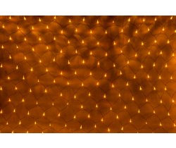 LED-XG-432-2*3M-230V Световая Гирлянда Сеть 2*3м, желтые LED/черный провод/контроллер. Flesi