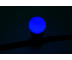 LED G45-E27-230V-B  LED лампа Е27  для Гирлянды Белт-лайт, синий  цвет свечения. Neo-Neon