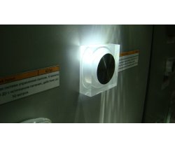 FL55SH-SP CW LED свет. квадрат, встр. в стену 1*1W