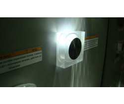 FL55SH-SP CW LED свет. квадрат, встр. в стену 1*1W