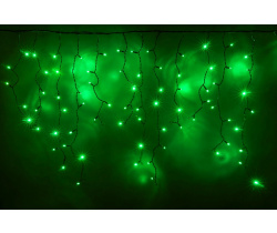 LED-RPL-200(50x4)-230V-(С)-G зеленые LED/черный провод. Гирлянда бахрома с контроллером. Neo-Neon