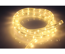 LED-DL-2W-100M-2M-240V-WW Светодиодная гирлянда дюралайт, фиксинг, белый теплый, D13мм, 36LED/метр, 