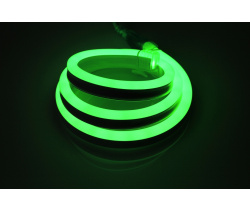 LN-220V-2835-120P-G   Световая гирлянда Гибкий неон LED NEON FLEX зеленый, 8х18мм. 