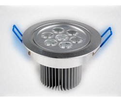 G-TH107-6300K,LEDсвет.встр.повор.круг 7LED CREE/1W