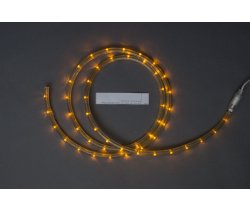 LED-СDL-2W-100M-220V-4CM-Y Светодиодная гирлянда дюралайт фиксинг, желтые светодиоды, D11,5мм, 25LED
