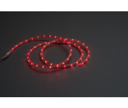 LED-СDL-2W-3,33СМ-220V-100M-R Светодиодная гирлянда дюралайт, фиксинг, красные светодиоды, 30 LED/ме