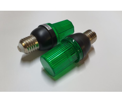  LED лампа-вспышка E-27, зеленая G-LEDJS07G (60 вспышек в минуту)