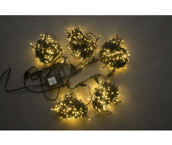 LED-PLS-200*5-20M*5-24V-WW/BL LED гирлянда Спайдер 5*20м 24V, белые теплые LED/черный провод