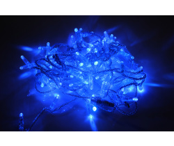 LED-PLS-100-10M-24V-B/C-W/O, синий/прозр. провод, соед. (без шнура) С КОЛПАЧКОМ (НОВЫЙ КОННЕКТОР)