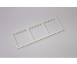 Декоративная тройная рамка (белая) под светильник серии SQUARE-IN-01