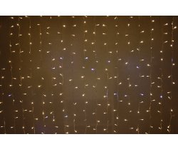 LED- PL-3720-240V-2*3M-WW/С-F(CW)  белые теплые светодиоды/прозрачный провод. FLASH белый холодный 