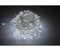 LED-LP-15СМ-100M-666L-12V-W/CL, LED клип-лайт белый c КОЛПАЧКОМ, прозрачный провод