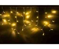 LED-RPLR-160-4.8M-240V-WW/WH W/O  белые теплые LED/провод белый каучук. Уличная LED гирлянда бахрома