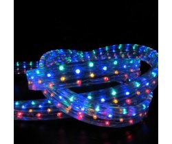 LED-FL-5W-0,694CM-54M-220V-M Светодиодный дюралайт чейзинг, мульти, 12*30мм, кратность 2м. Neo-Neon