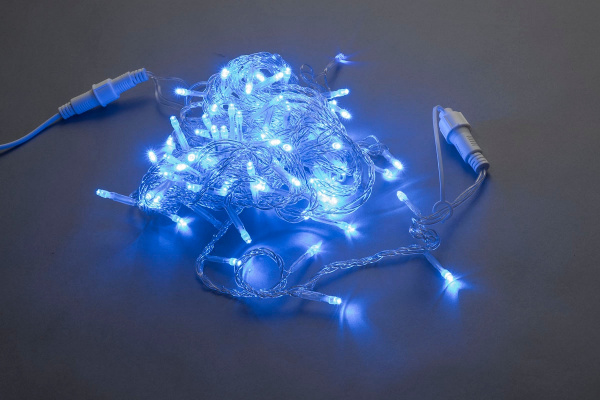 LED-PLS-100-10M-240V-B/C-W/O, синяя / прозрачный провод 20, IP-54, соединяемая (без силового шнура) фото 2