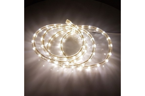 LED-DL-2W-90M-2M-2.77CM-220V-WW  Светодиодная гирлянда дюралайт, фиксинг, белый теплый, D13мм, 36LED фото 1