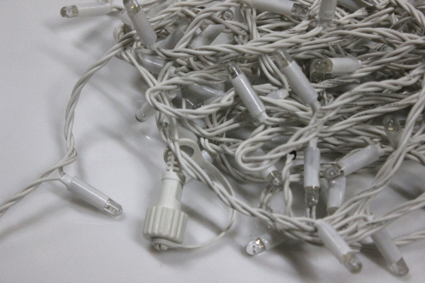 LED-PLR-192-20M-24V-B/W-W/O(Wire 2.3mm), синий/белый провод, соед. (без шнура) 24В(Новый коннектор) фото 4